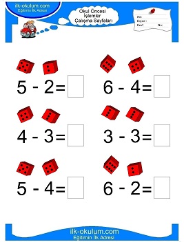 Çocuklar İçin toplam işlemi yaprak testleri 